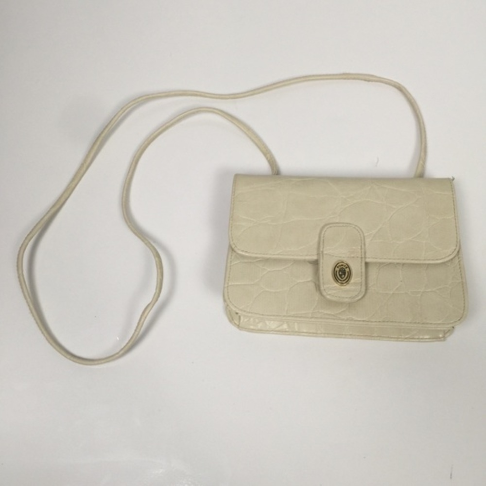 PONTE VINTAGE CREAM CROSS BODY LEATHER BAG